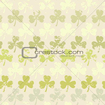 Grunge clover pattern
