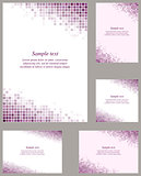 Purple page corner design template