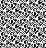 Repeating black and white soft curve pattern