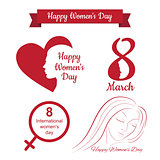 happy womens day design, vector illustration