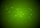 Abstract green technology background