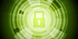 Abstract green tech security background