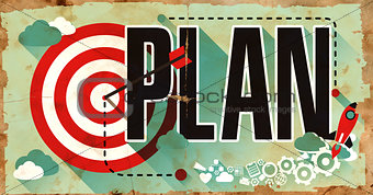 Plan on Grunge Poster.