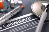 Diagnosis - Cardiosclerosis. Medical Concept.
