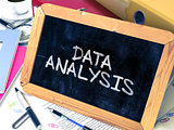 Data Analysis Handwritten on Chalkboard.