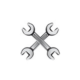 Spanner icon. Vector
