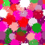 seamless vector colorful blotch pattern