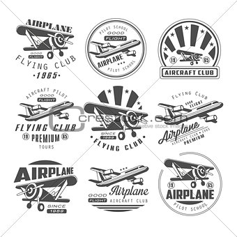 Airplane Club Emblems
