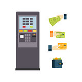 ATM Vector Illustration Set