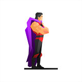 Superhero Profile Vector Illustration