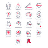 Medicine Kinds. Vector Illustration Set