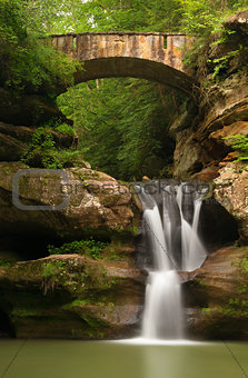 Upper Falls at Old Man's Cave, Hocking Hills State Park, Ohio.