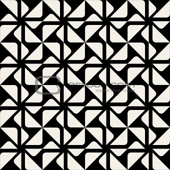 Vector Seamless Triangle Square Geometric Pattern