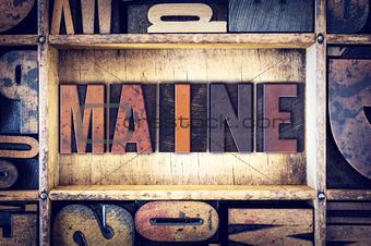Maine Concept Letterpress Type