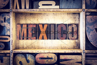 Mexico Concept Letterpress Type
