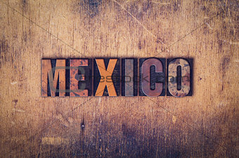 Mexico Concept Wooden Letterpress Type