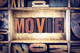 Movie Concept Letterpress Type
