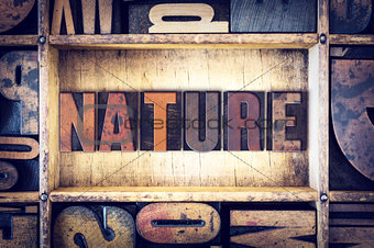 Nature Concept Letterpress Type