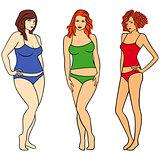 Females with different figures
