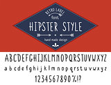 Hipster style font
