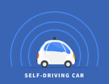 Self-driving car  black icon