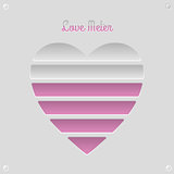 Love meter concept with 6 levels 