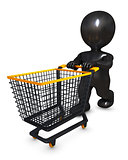 Morph Man with shopping cart