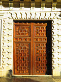 Ornate wooden door
