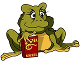 Frog And Book Of Spell