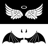 Angel and Devil icons.