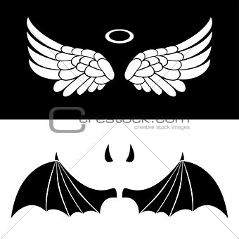 Angel and Devil icons.