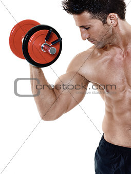 man weights exercises isolated