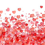 Hearts seamless background