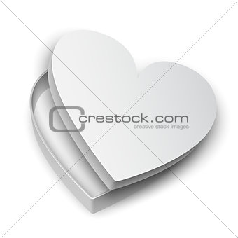 Opened Heart Gift Box