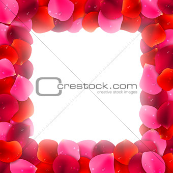 Rose Petals Frame