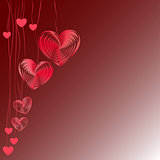 Valentine vector hearts background