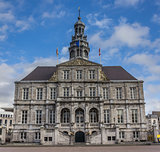 City hall on the central market square in Maastricht