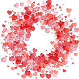 Valentines day vector background with heart