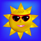 Sun with Sunglasses Icon
