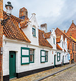 Bruges historical pitched roofs and spiers