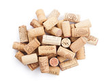 Wine corks heap