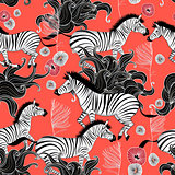  pattern of running zebras