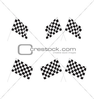 Finish flag for racing car
