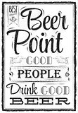 Poster beer point coal