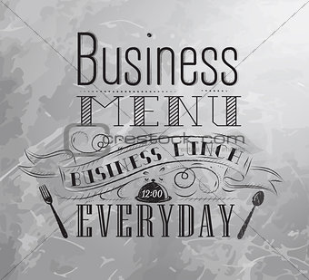 Business menu