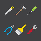 tools icon flat style