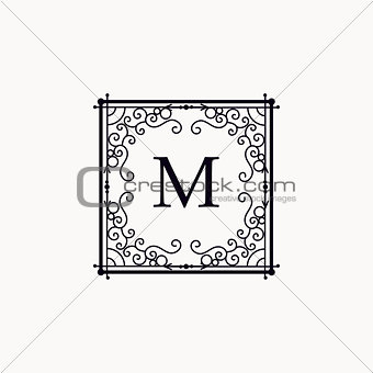 Monogram luxury frame