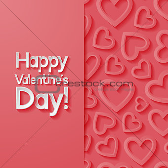 Valentines day greeting card