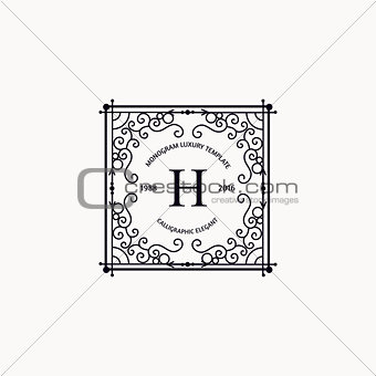 Monogram luxury frame