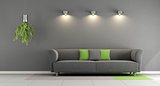 Gray contemporary living room